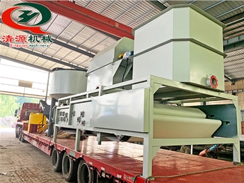 發(fā)往青?？蛻艮D(zhuǎn)鼓濃縮脫水一體機(jī)砂水分離器